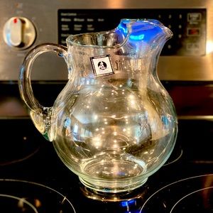 Vintage Crisa Handblown pitcher